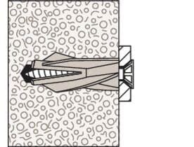 Дюбель для газобетона fischer GB установка 5 1001krep