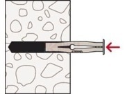 Универсальный дюбель fischer FU монтаж 1 1001krep